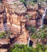 Bird's-eye view of a waterfall in Boynton Canyon, near Sedona is by Mark Frank.
