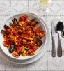 Pasta pescatore, topped with scallops, calamari, shrimp, clams, mussels and a homemade red sauce. | Steven Meckler