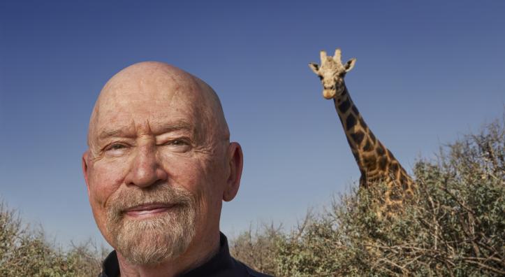 Con Slobodchikoff With Pilgrim at Out of Africa