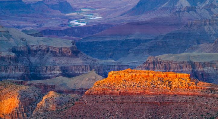 Grandview Point at the Grand Canyon by Jack Dykinga