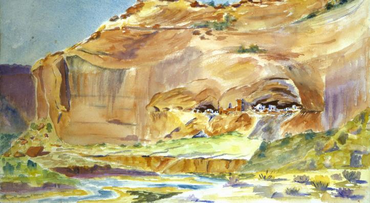 A watercolor painting by Ann Axtell Morris