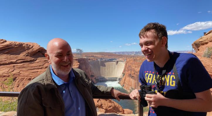 Stu and Brenden Kaner at Glen Canyon National Recreation Area
