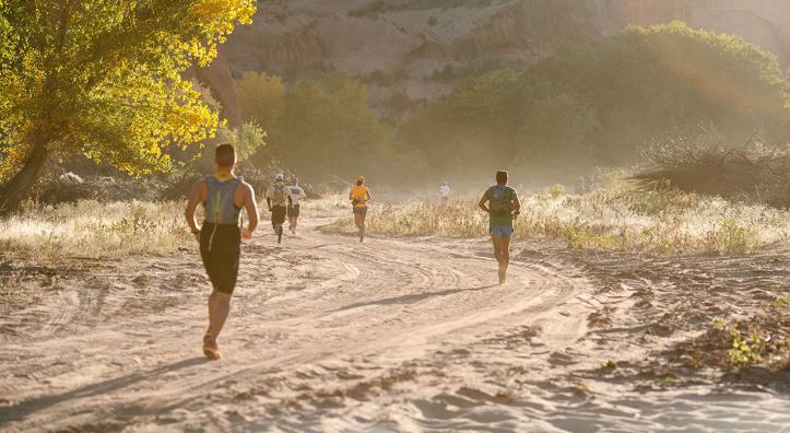 Runners compete in the 2017 Canyon de Chelly Ultra, an exclusive 55-kilometer race that takes participants to the bottom of the canyon. The annual race is capped at 150 participants. | Caitlin O'Hara
