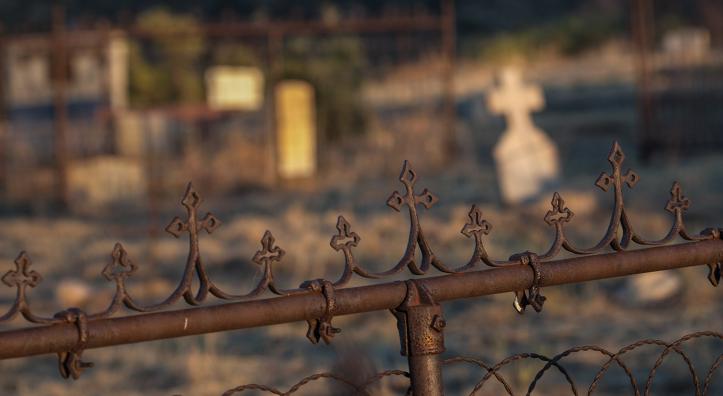 A picturesque hillside cemetery is one of the highlights of Dos Cabezas, a Southeastern Arizona ghost town that’s still home to a few residents. By Eirini Pajak