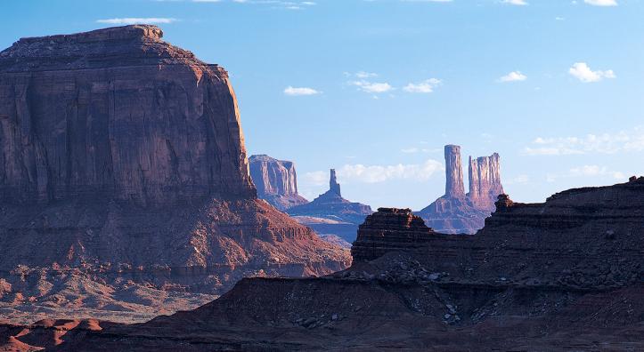 A spot near John Ford Point offers a dramatic view of the weathered buttes of Monument Valley on the Navajo Nation. | Jerry Jacka