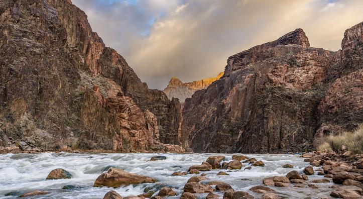 The Colorado River tumbles over Granite Rapids at river Mile 94 in Granite Gorge. | RICH RUDOW