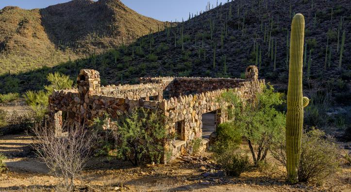 The remnants of Ruby and Sherry Bowen’s desert home are preserved in Tucson Mountain Park. | Jeff Maltzman