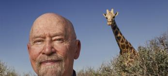 Con Slobodchikoff With Pilgrim at Out of Africa
