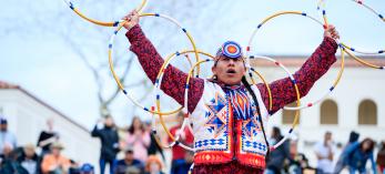 Scott Sixkiller Sinquah (Gila River Pima/Hopi), 2020 Adult World Champion. Photo: Heard Museum, Platt Photography