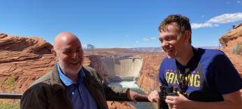 Stu and Brenden Kaner at Glen Canyon National Recreation Area