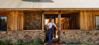 James Porter pictured in a doorway at Terra Farm and Manor. By Jill Richards