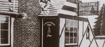 Photograph of the Christmas Tree Inn, Santa Claus, Arizona.