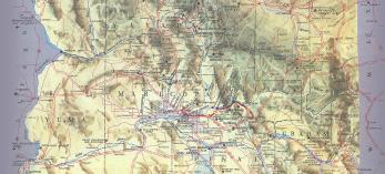 Among George Avey’s countless contributions to Arizona Highways was this map, which appeared in our December 1946 issue. |  Arizona Highways Archives