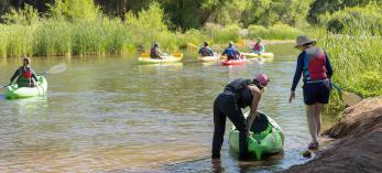 Kayaking, canoeing, fly fishing, picnicking, birding and hiking all provide fun experiences for the whole family. on the Verde River, near Clarkdale.