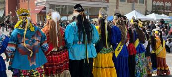 A sampling of traditional clothing worn at the Apache Jii Festival in Globe, Arizona.