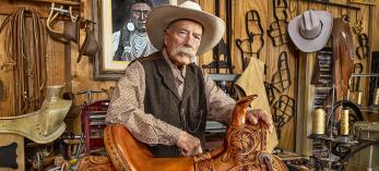 Geno D’Ambrose (pictured) grew up around horses and worked for a saddle maker in Payson before opening his own business in Tombstone in the 1980s. By Steven Meckler