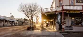 The sun rises on historic Allen Street in Tombstone, a Wild West icon known as “The Town Too Tough to Die.” | Jill Richards 