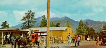 This 1966 postcard shows Buffalo Park as it was originally intended — as a theme park and tourist attraction. | NORTHERN ARIZONA UNIVERSITY CLINE LIBRARY