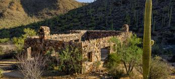 The remnants of Ruby and Sherry Bowen’s desert home are preserved in Tucson Mountain Park. | Jeff Maltzman