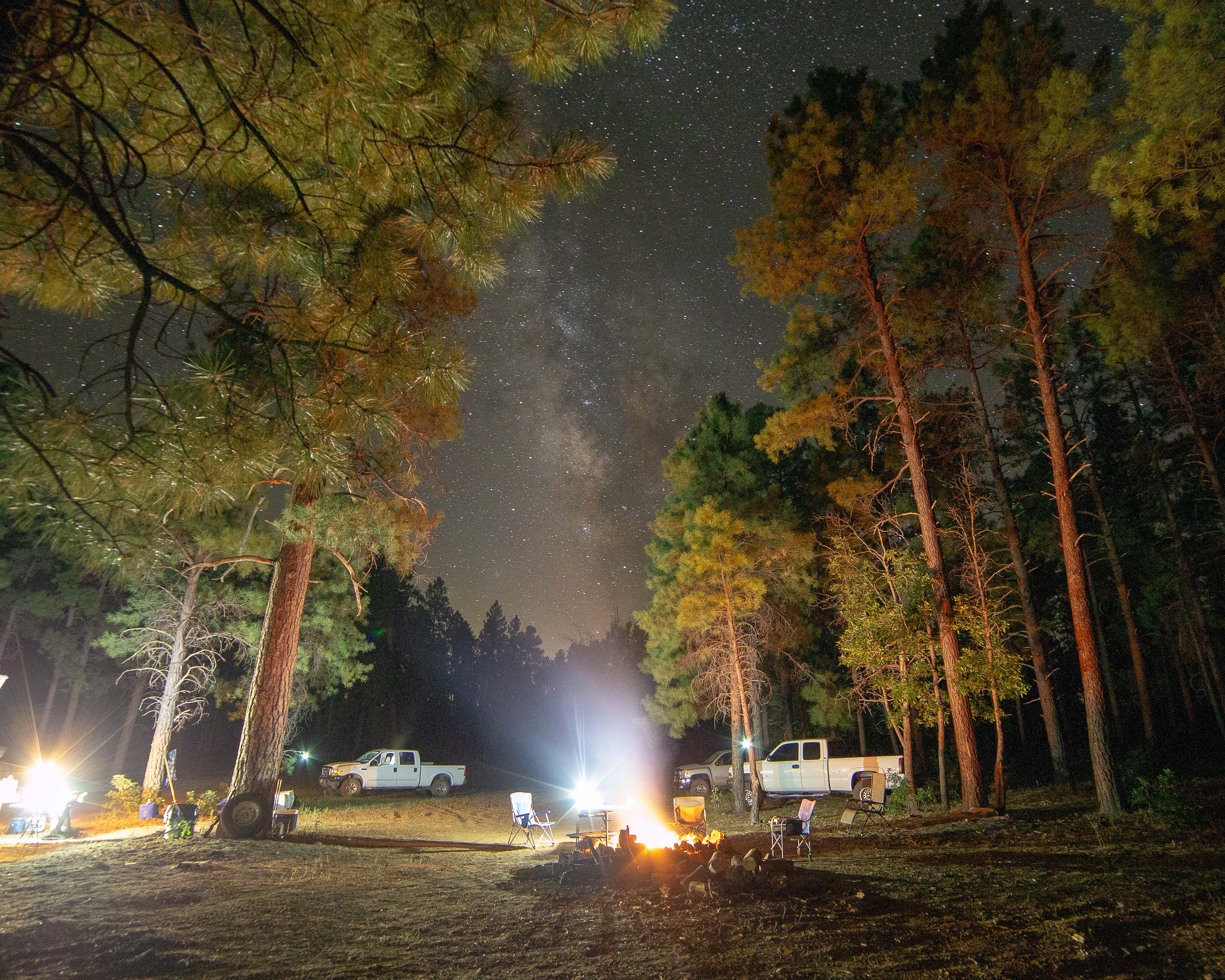 Photo by edward russell  |  Camping under the Milky Way in Williams, AZ