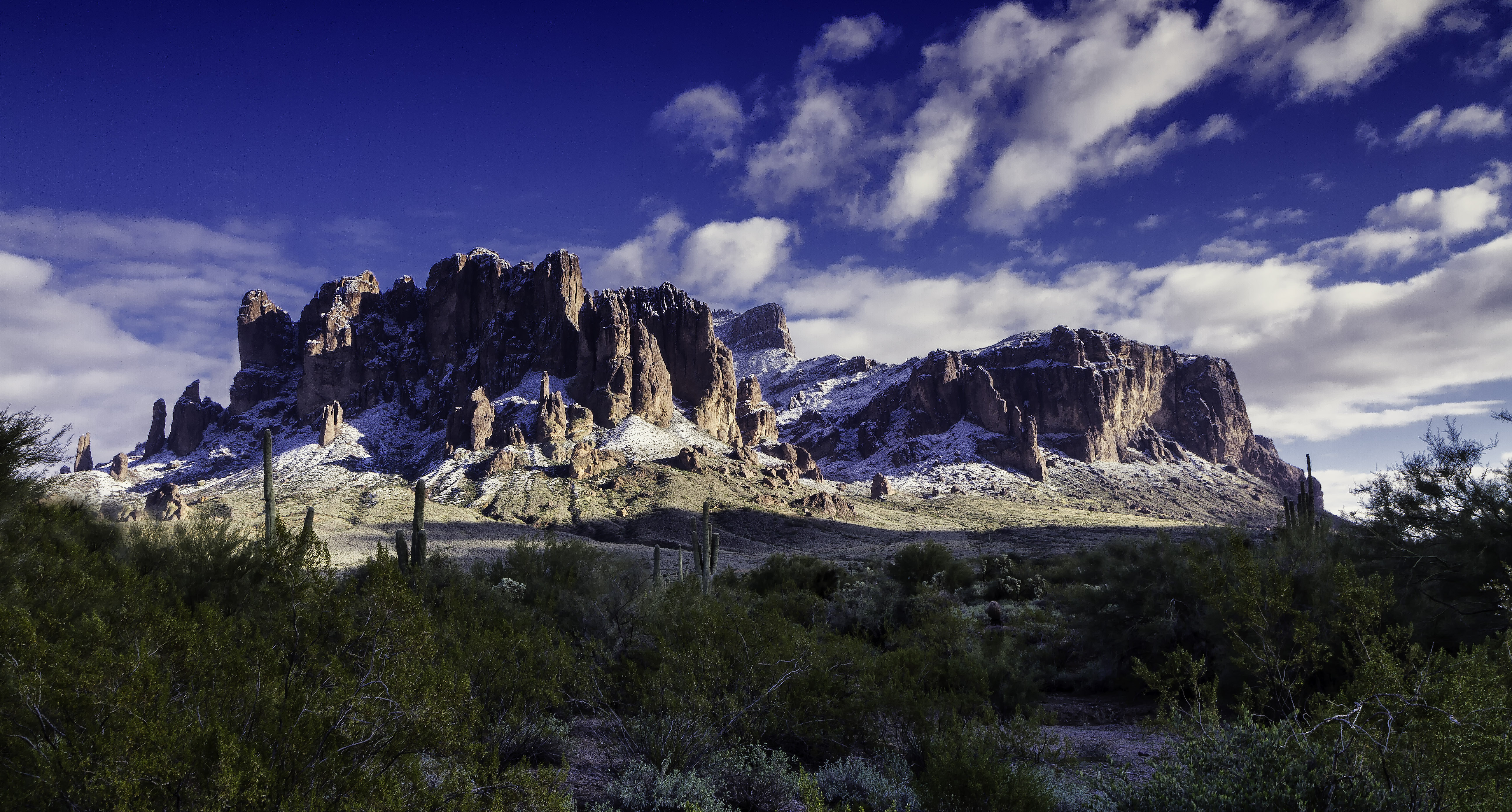 Photo by Bruce C Turnbull  |  Superstition Mountains in Winter
