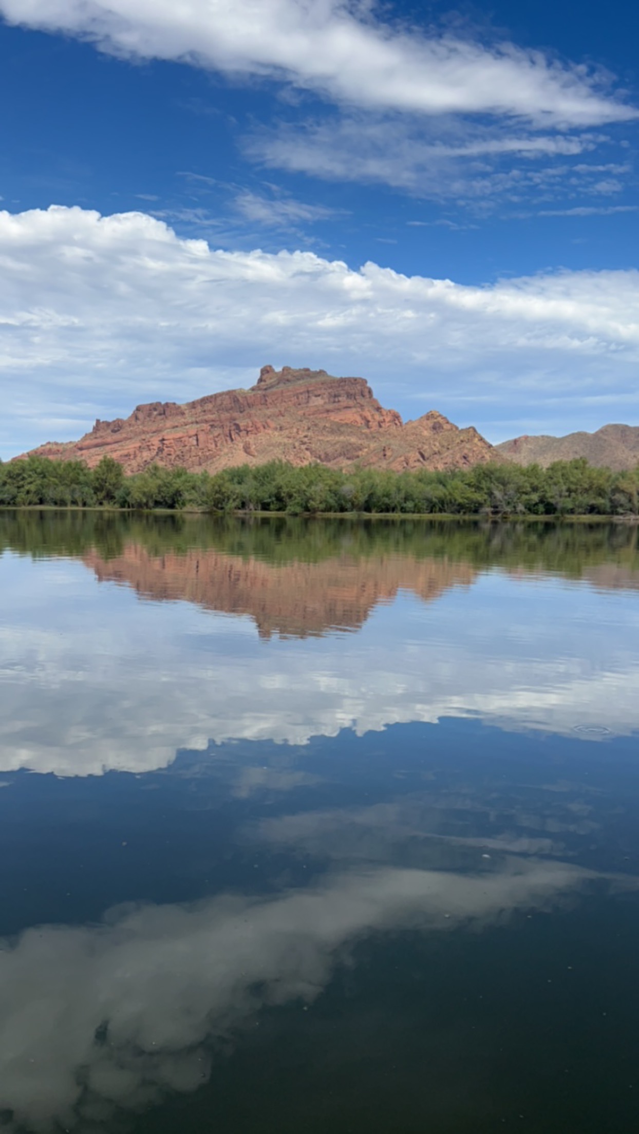 Photo by Alisa Nelson  |  View of Red Mountain on the Salt River