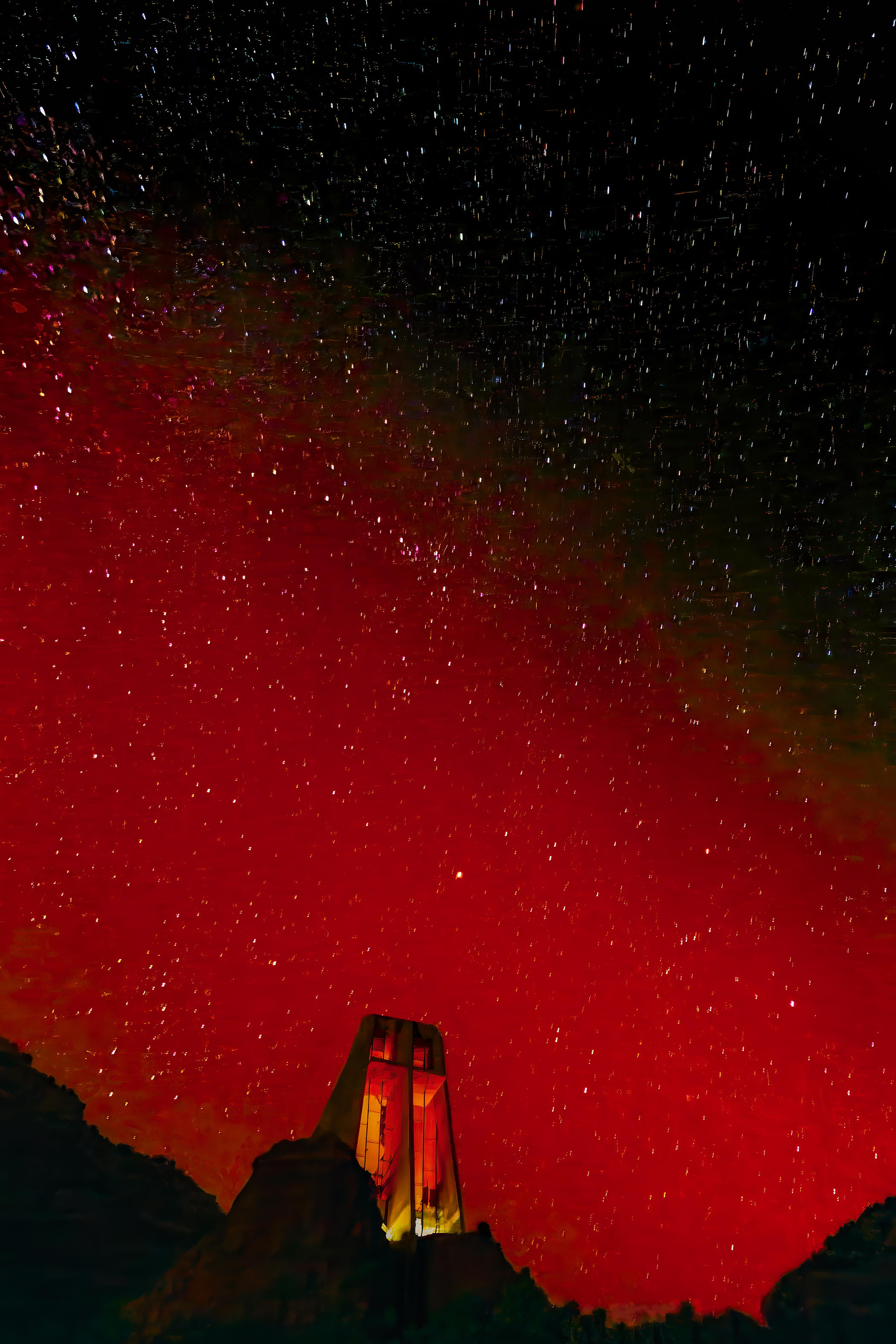 Photo by Susie Reed  |  I took this photo just before midnight during a momentous night of shooting the aurora borealis gracing the skies above Sedona.
