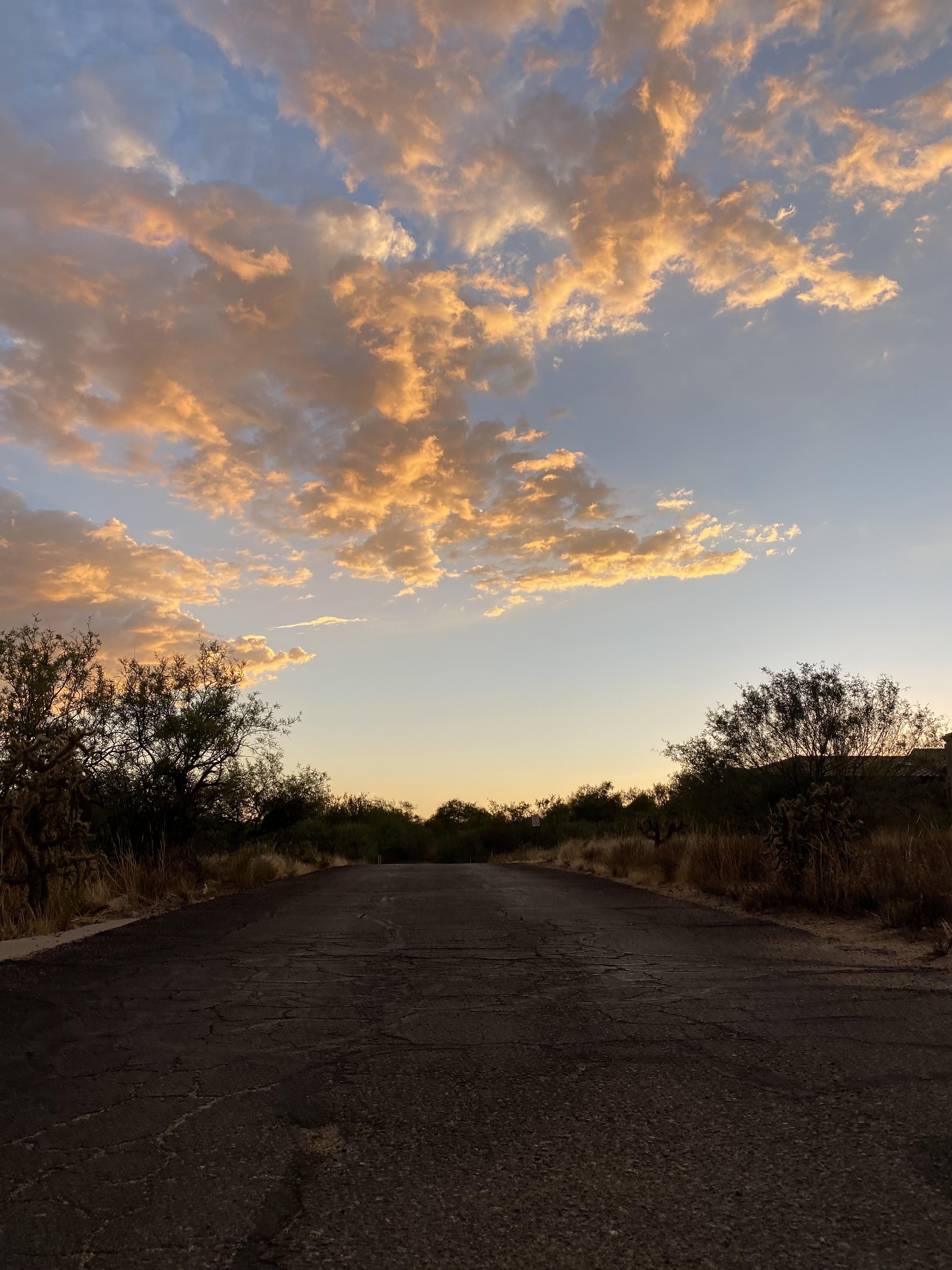 Photo by Katherine Standridge   |  I took this image because I have always loved sunsets, this is one of my favorite sunsets that I have captured. In this image I used the road as an eye guide to lead ones eyes up to the sky. 